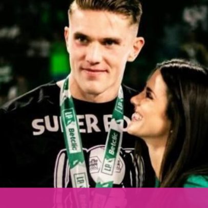 Inês Aguiar ao lado de Gyokeres em semana histórica para o jogador