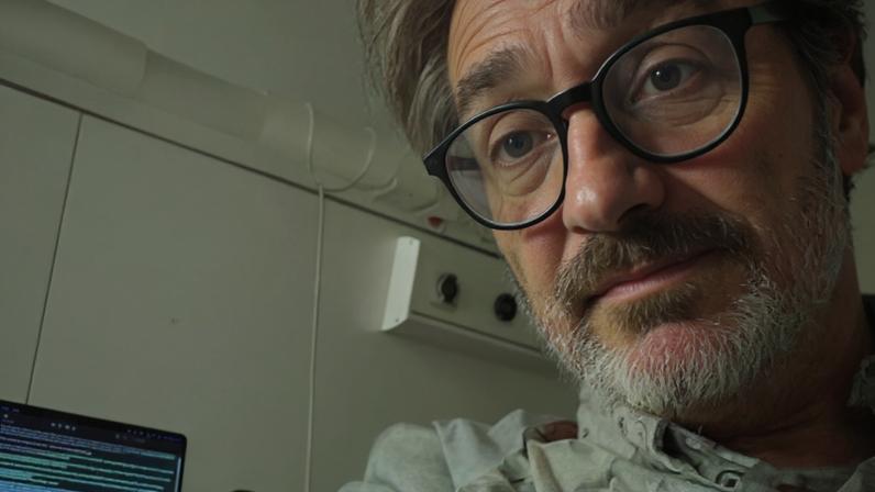 Nuno Markl surpreendido por profissionais de saúde