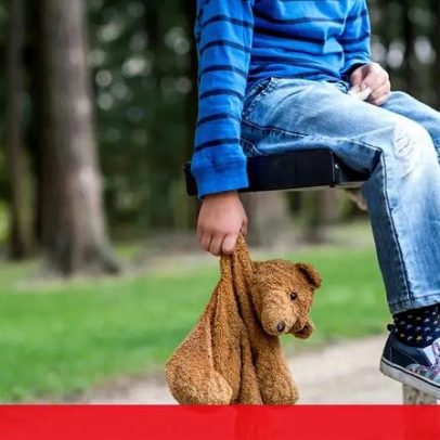 Cebola no olho de menina durante disputa de guarda entre pais divorciados