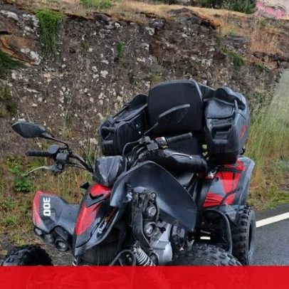 Moto-quatro despista-se e colide com dois carros em Braga, três feridos