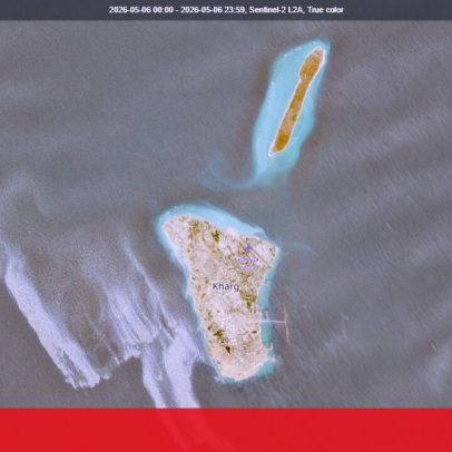 Mancha de petróleo na ilha de Kharg diminuiu significativamente