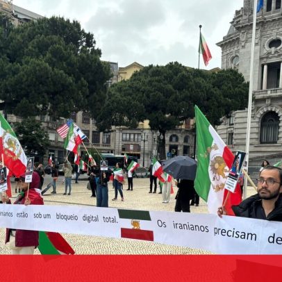 Manifestação pró-intervenção israelita e americana reúne 30 no Porto