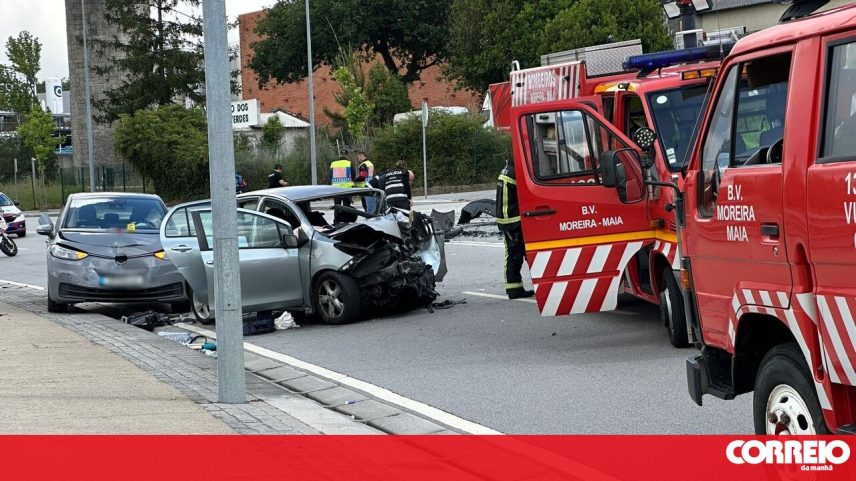 Bombeiros de Moreira da Maia foram acionados para o local