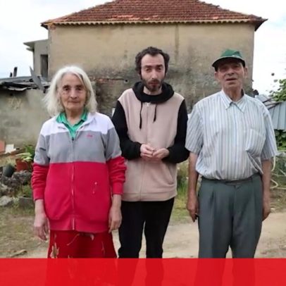 Mãe refugia-se na casa de banho com o filho durante tempestade Kristin