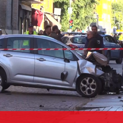 Italiano que causou pânico em Modena atropelou e esfaqueou, fugitivo, economista