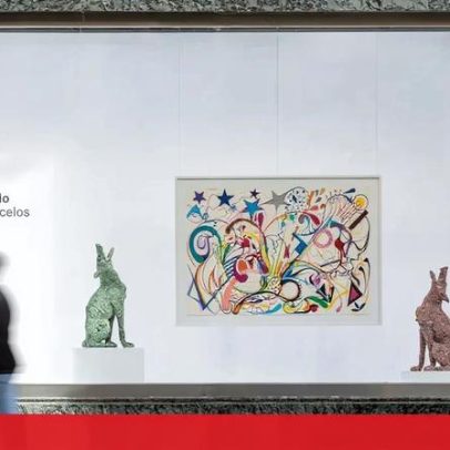 Obras de artistas contemporâneos portugueses em montras do El Corte Inglés
