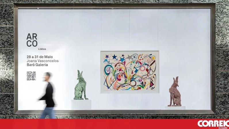 Obras de artistas contemporâneos portugueses em montras do El Corte Inglés