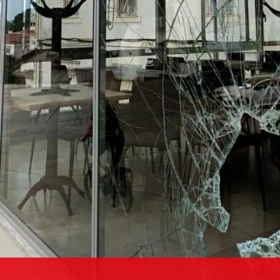 Assalto e vandalismo a café em Coimbra