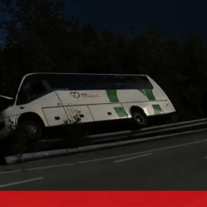 Autocarro escolar com seis menores despista-se em Mangualde