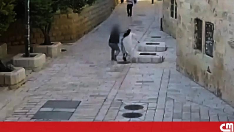 Imagens mostram agressão de homem a freira em Jerusalém