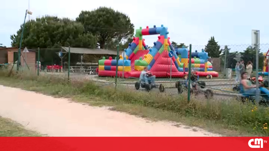 Insuflável 'voa' e fere duas crianças em Loures