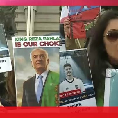 Iranianos protestam no Porto pedem demissão do embaixador do Irão em Portugal