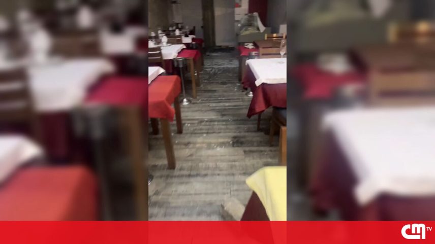 Restaurante em Matosinhos completamente destruído após assalto