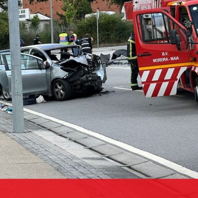 Mulher morre após colisão envolvendo quatro carros na EN13, Maia