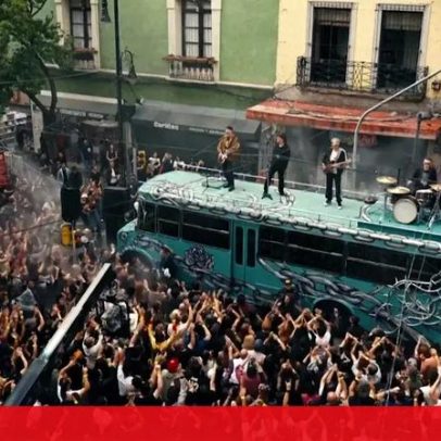U2 grava videoclipe em ruas da Cidade do México