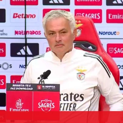 Mourinho diz ter recebido proposta de renovação do Benfica e não a analisou