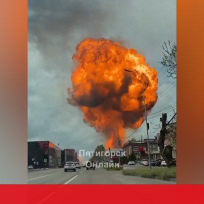 Explosão de camião de combustível em posto russo fere seis