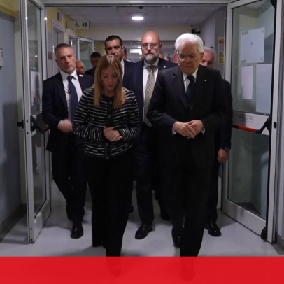Presidente e primeira-ministra da Itália visitam vítimas de atropelamento em Modena