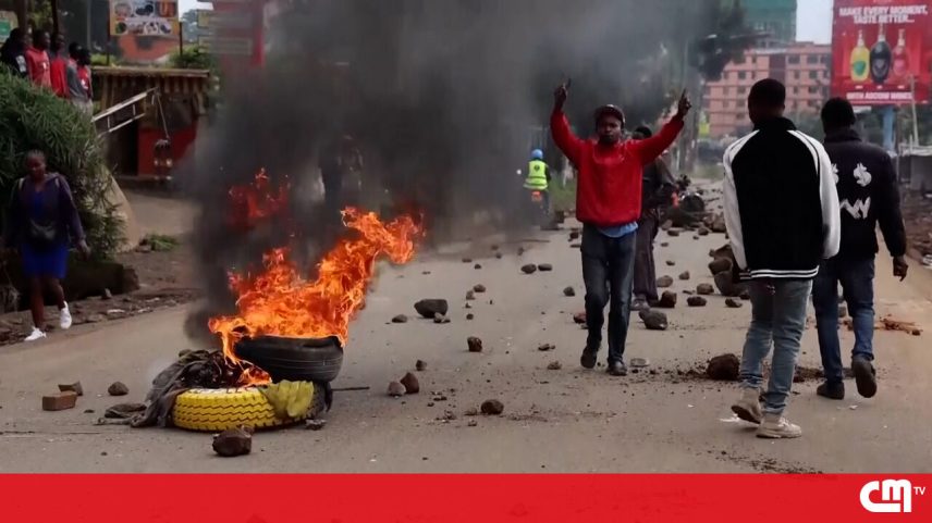 Caos e incêndios marcam greve de transportes no Quénia por subida de combustível