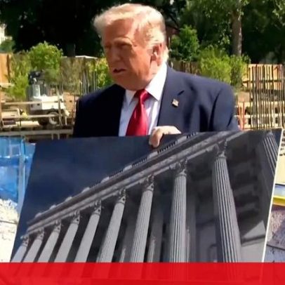 Trump apresenta planos para construção de novo salão de baile na Casa Branca