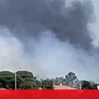 Imagens mostram incêndio em Faro a ameaçar habitações