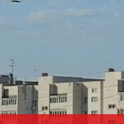Drone sobrevoa região russa de Kstovo
