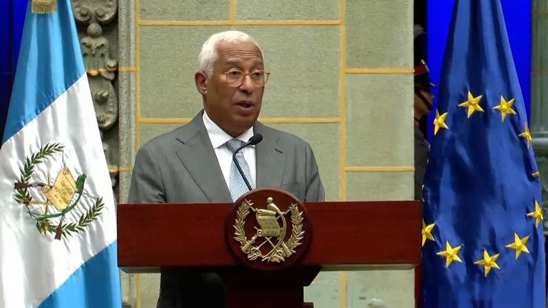 António Costa visita a Guatemala e promete apoio da UE à democracia e segurança no país