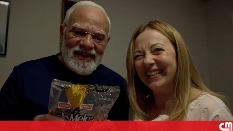 Piada com caramelos oferecidos pelo PM da Índia a Meloni viraliza
