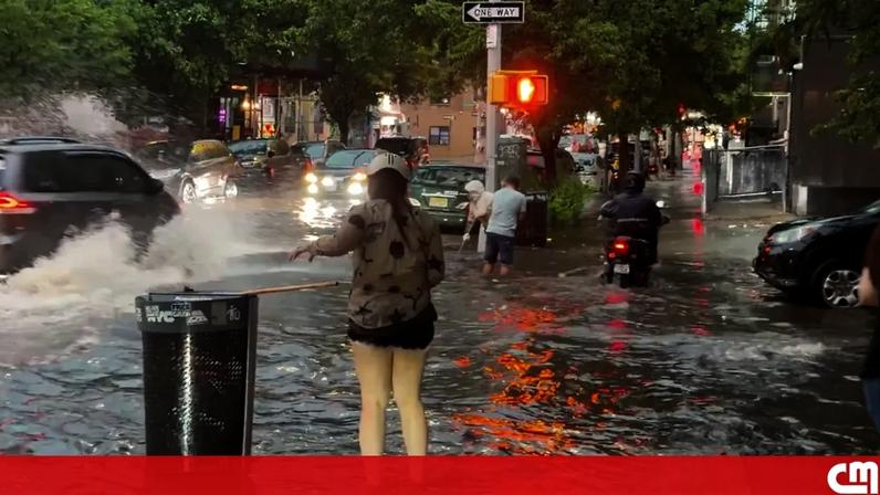 Chuvas torrenciais deixam várias zonas de Nova Iorque inundadas
