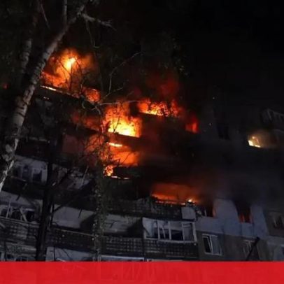 Equipes de emergência atendem ucranianos após nova ronda de ataques russos em Kiev