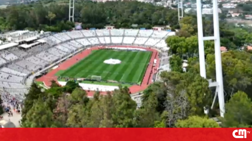 Imagens de drone mostram aparato no Jamor para a final da Taça de Portugal