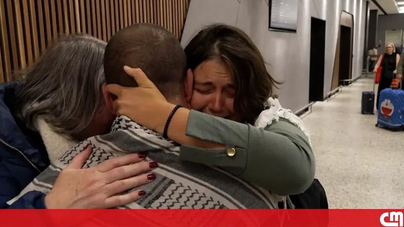 Ativistas australianos da flotilha regressam a casa em tom emocionado