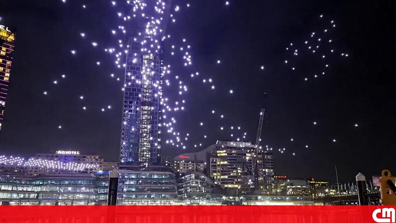Drones caem descoordenados num festival de luzes em Sydney