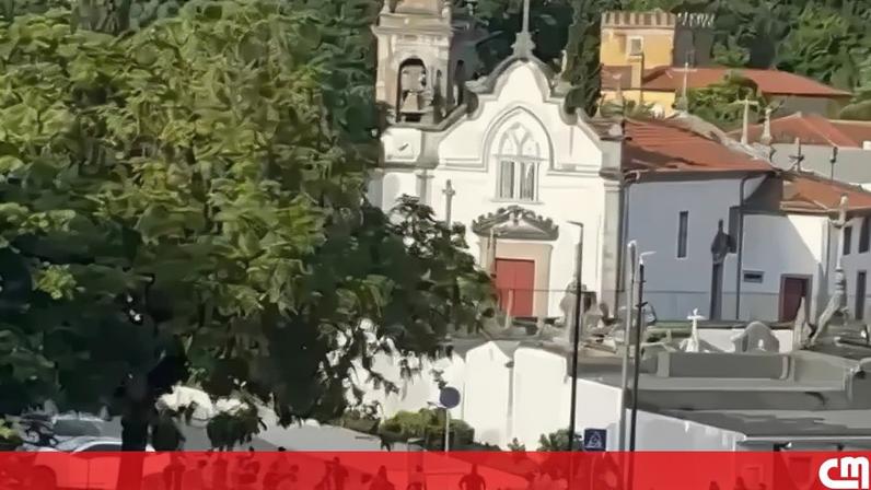 Momento em que tiros foram ouvidos junto ao cemitério de Ramalde, Porto