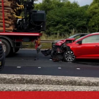 Ferido em colisão na A1 em Vila Nova de Gaia; trânsito condicionado