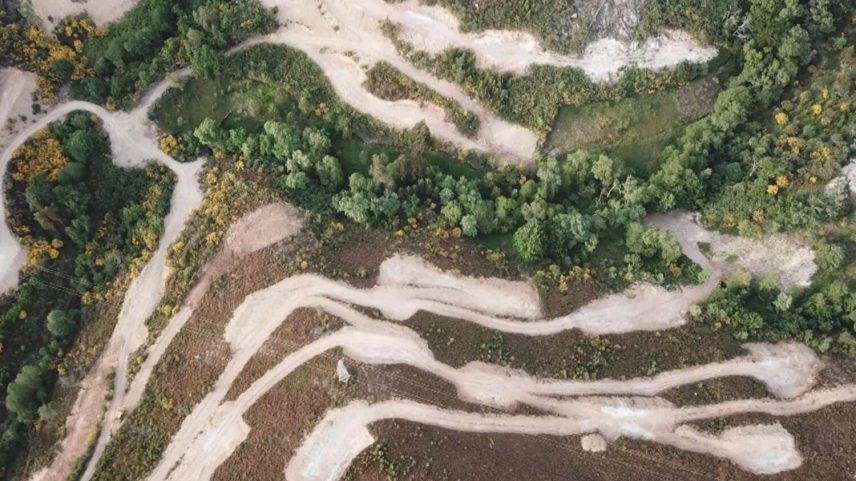 Vista aérea da mina de Covas do Barroso, Boticas, um dos locais onde pode haver exploração de lítio