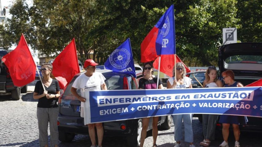 Greve de um dia de enfermeiros de todos os setores
