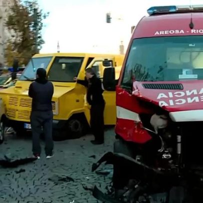 Cinco feridos em colisão entre carro e ambulância em Salvaterra de Magos