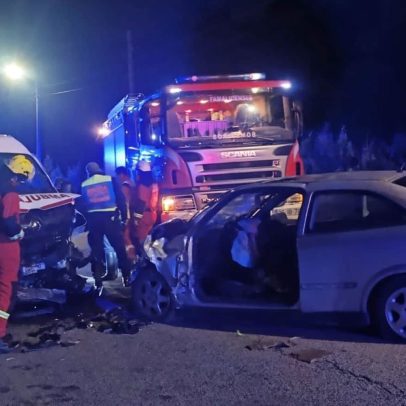 Idosa de 87 anos, em ambulância, morre em colisão na EN14
