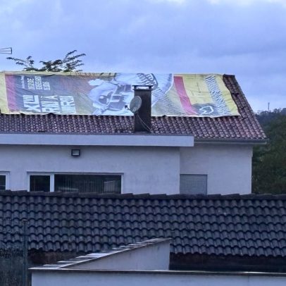 Raio provoca incêndio no telhado de casa em Monção