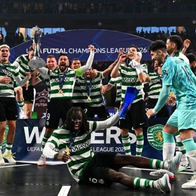 Sporting conquista tricampeonato europeu de futsal