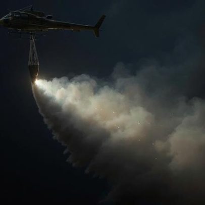 Dispositivo de combate a incêndios opera sem todos os helicópteros disponíveis
