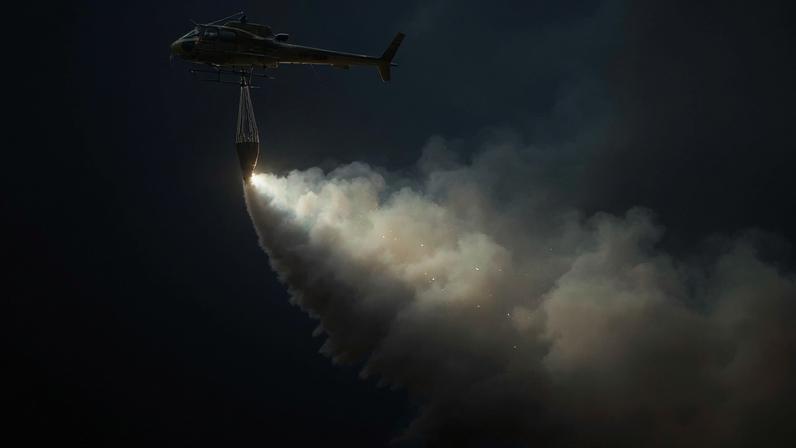 Dispositivo de combate a incêndios opera sem todos os helicópteros disponíveis