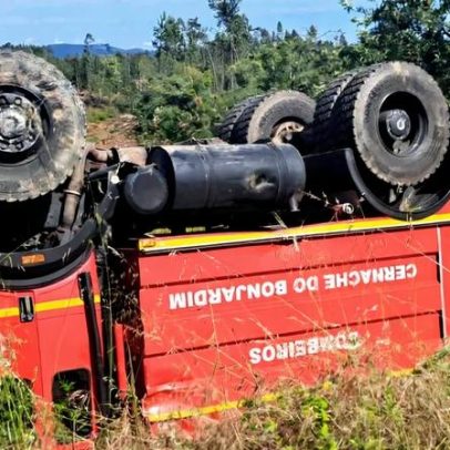 Bombeiros sofrem acidente a caminho de incêndio florestal na Sertã