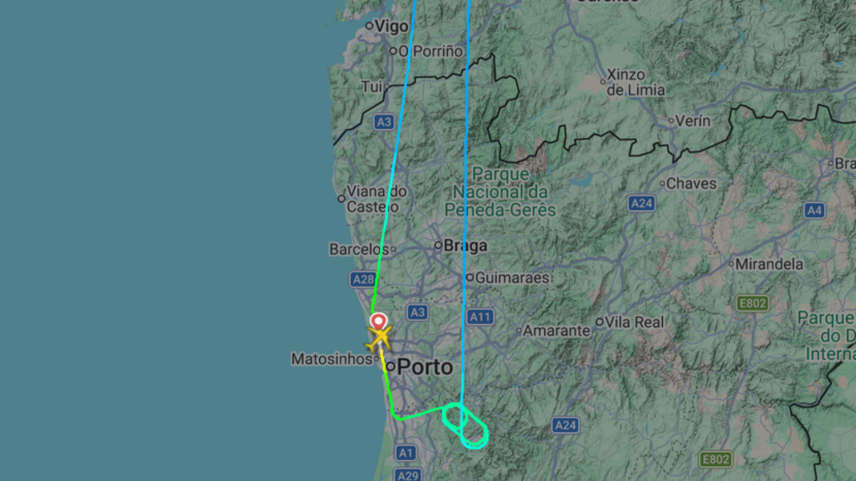 Voo do Porto para o Luxemburgo recua uma hora após descolagem