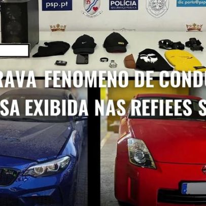PSP trava corridas ilegais difundidas nas redes sociais