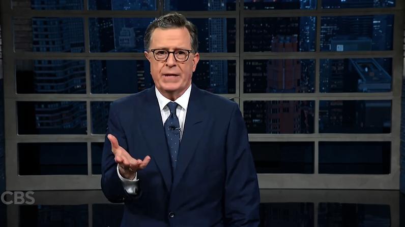 Stephen Colbert despede-se; Donald Trump celebra