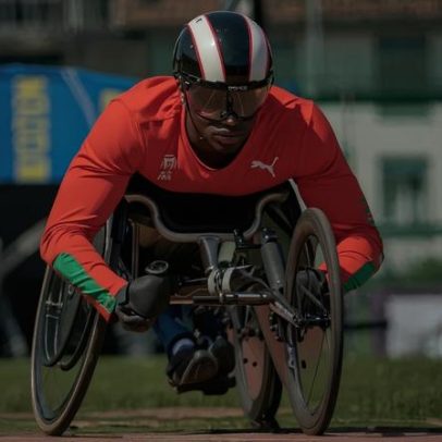 Mamudo Baldé bate recorde europeu dos 100 metros em cadeira de rodas