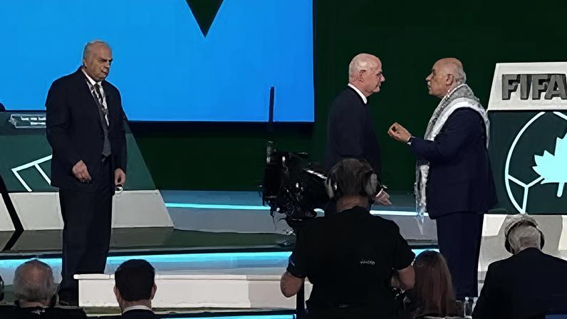 Presidente da Federação Palestiniana recusa cumprimentar vice israelita