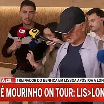 Mourinho pernoita no Benfica Campus após viagem relâmpago a Londres